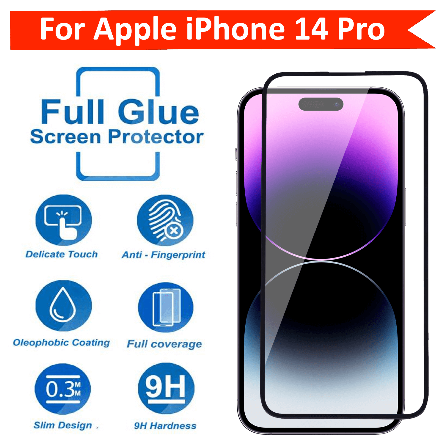 Accesorios Iphone 15 glass for apple iphone 14 pro screen protector apple  iphone 15 pro 14pro iphone14 mica iphone 13 pro cristal iphone 14 pro  lamina